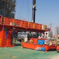 宁波工地起重机安装现场