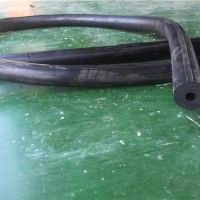 橡胶棒/弹性橡胶密封条/耐磨/空心棒/黑色/直径1