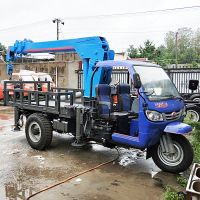 供应多功能自制平板三轮随车吊厂家 3吨三轮移树吊自备吊价格