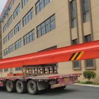 杭州起重机--海宁长安镇LDA型电动单梁起重机到达使用场地