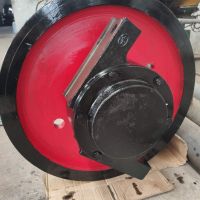 河南50T双梁起重车轮组发货现场河南德克起重生产