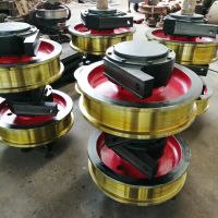 河南车轮组发货现场河南德克起重生产