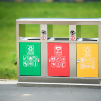 天祥户外不锈钢分类垃圾桶小区室外垃圾箱环卫垃圾桶 可定制款