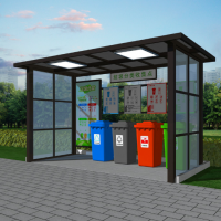 可定制户外垃圾分类亭宣传栏创意回收分类垃圾亭广告牌 河南天祥