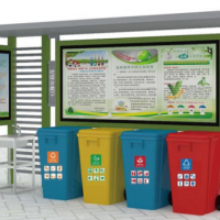 天祥户外垃圾分类收集亭宣传栏创意回收分类垃圾亭广告牌 可定制