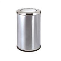 河南天祥酒店大堂港式圆形翻盖垃圾桶