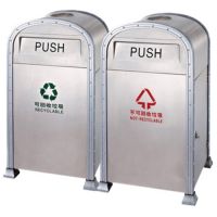 河南天祥室外分类设计果皮箱 适用于小区/街道/公园等