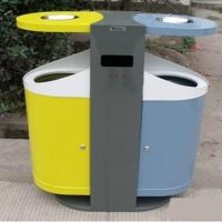天祥二分类果皮箱大容量垃圾箱环保垃圾桶（学校/街道/景区）