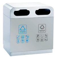 河南天祥 户外垃圾箱不锈钢垃圾桶分类果皮箱量大 支持批发定制