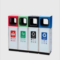 河南天祥户外垃圾桶镀锌垃圾箱四分类果壳箱环保果皮箱量大