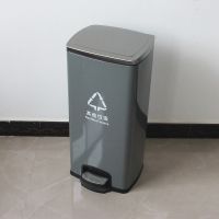河南天祥 室内脚踏环保镀锌垃圾桶 厂家直销 可批发定制