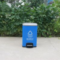 镀锌单桶脚踏式环保垃圾桶 厂家直销 支持定做 河南天祥