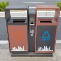 户外二分类果皮箱 环保垃圾桶 河南天祥 厂家直销 量大优惠