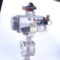 气动v型调节阀-V型不锈钢法兰球阀工厂价直销