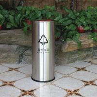 河南天祥 室内简约创意三色商用垃圾桶（商场/走廊/大厅）