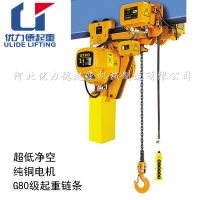 1吨低净空运行式环链电动葫芦 日式鬼头电动提升机